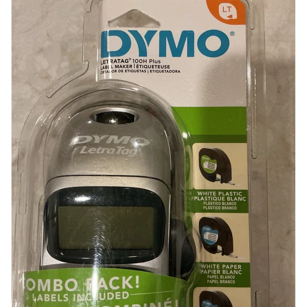 DYMO LetraTag 100H Plus Label Maker‎ Combo Pack with 3 Label Refills New